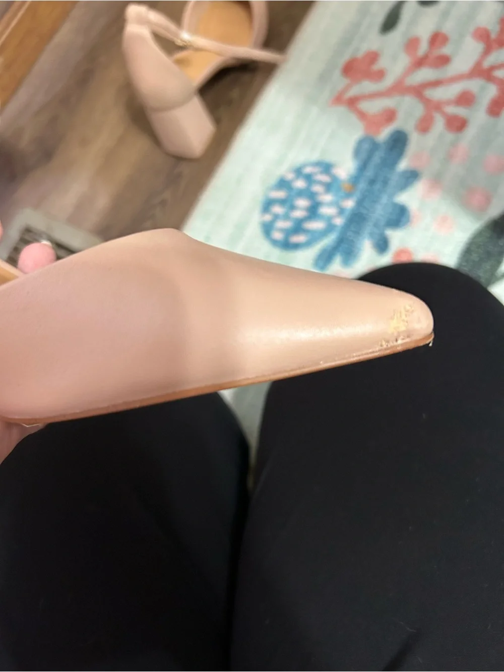 ALDO Blush Pink Pointed Toe Ankle-Strap Heels